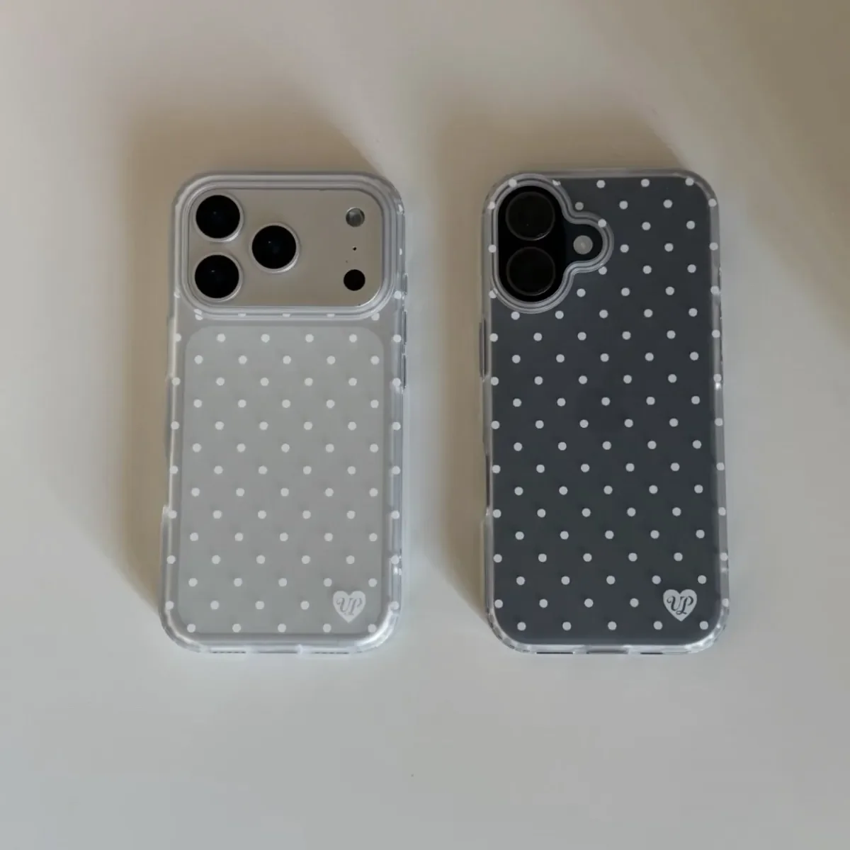 Phone Cases Polka Dot - Korean Style Minimalist White Polka Dots