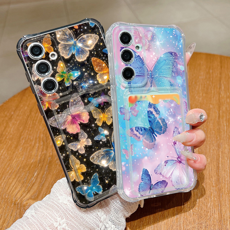 Phone Cases Galaxy A17 - Dream Butterfly Pattern Clear Phone Case