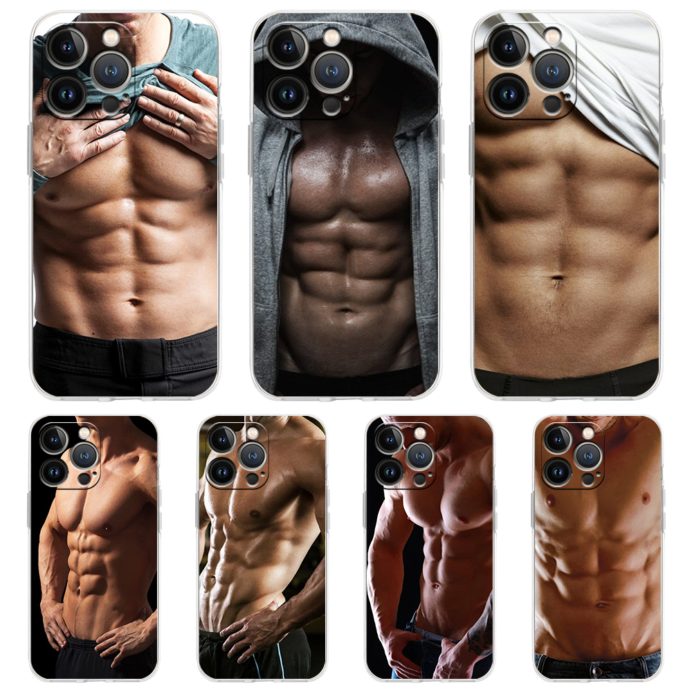 Phone Cases Ugly - Male Abdominal Muscle Transparent Phone Case