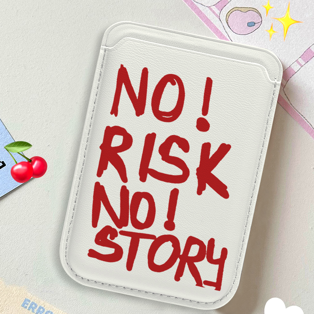 Card Holder Slim Case - Positive Leather Card Wallet Cover Phone