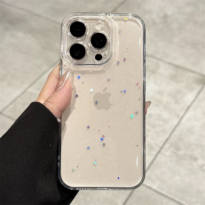 Phone Cases Arc - Luxury Clear Star Bling Glitter Phone