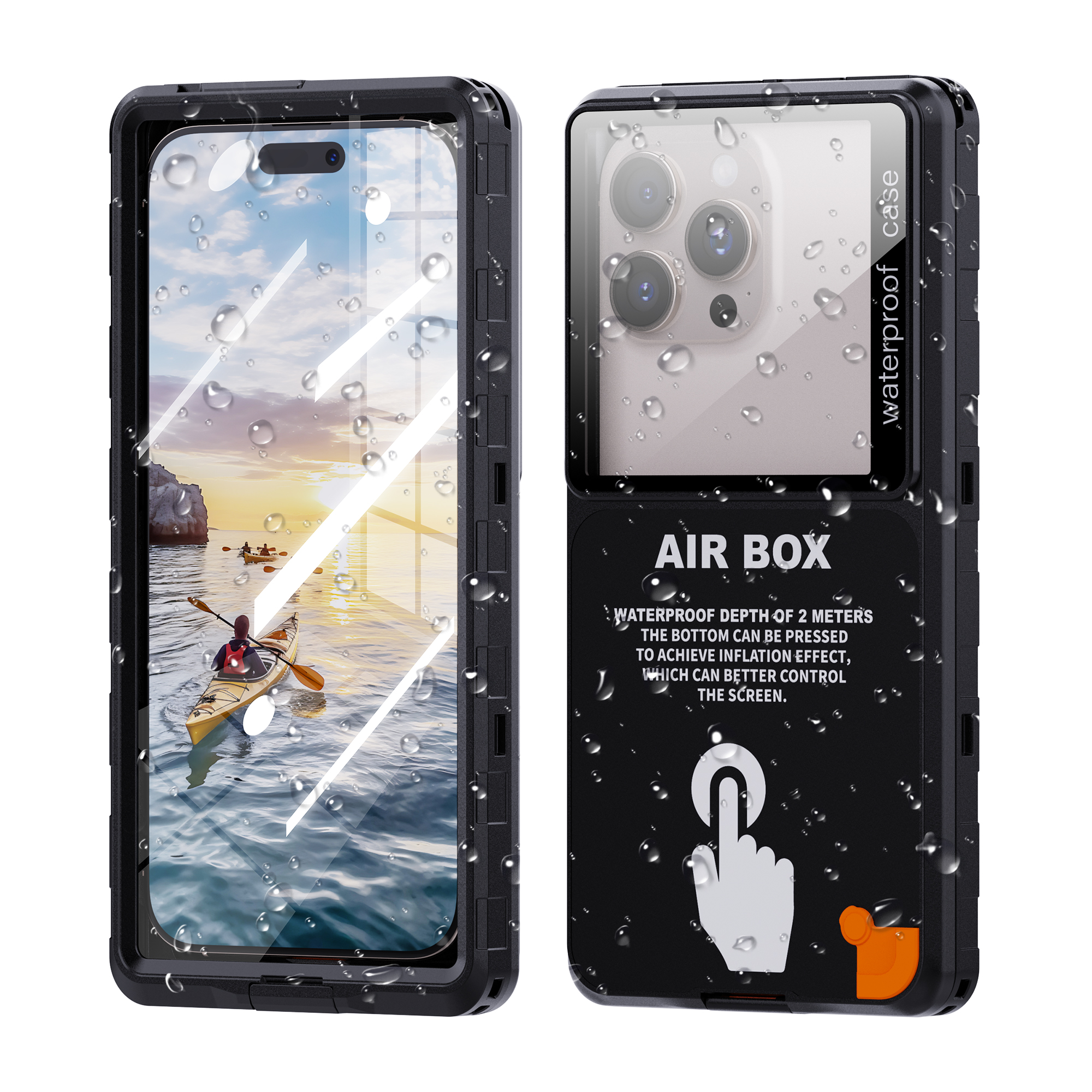 Phone Cases Beach - Shellbox-IP68 Waterproof Phone Case, 6.9-inch Universal,
