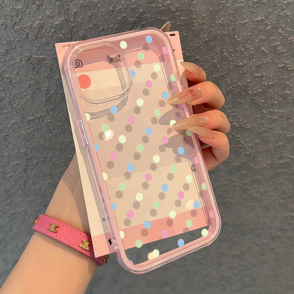 Phone Cases Polka Dot - 2 in 1 Silicone Phone Case