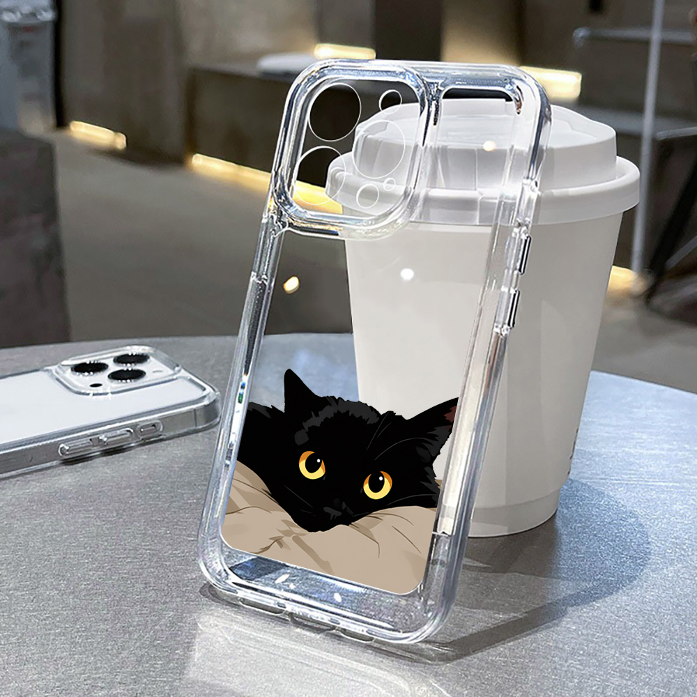 Black Cat Funny Couple Fashion - Phone Cases Cat のレビューと価格