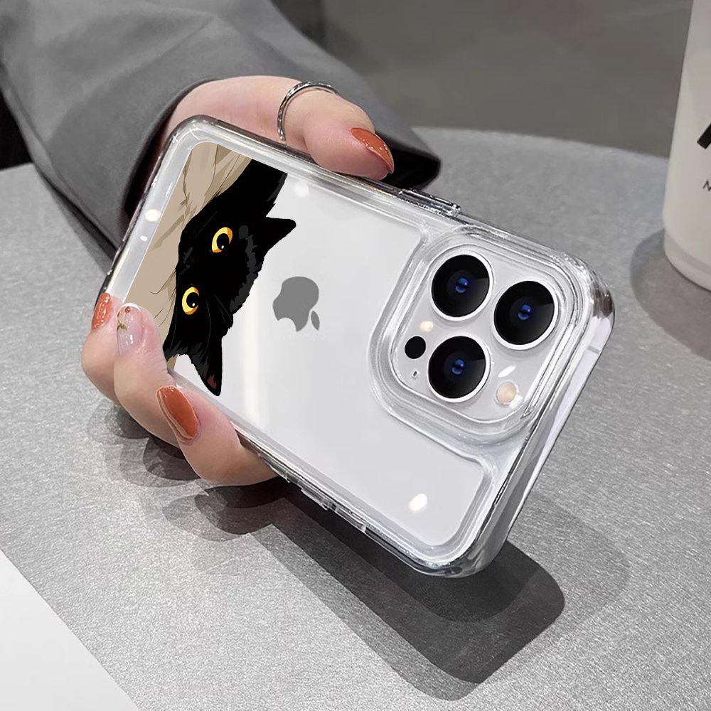Black Cat Funny Couple Fashion - Phone Cases Cat のレビューと価格