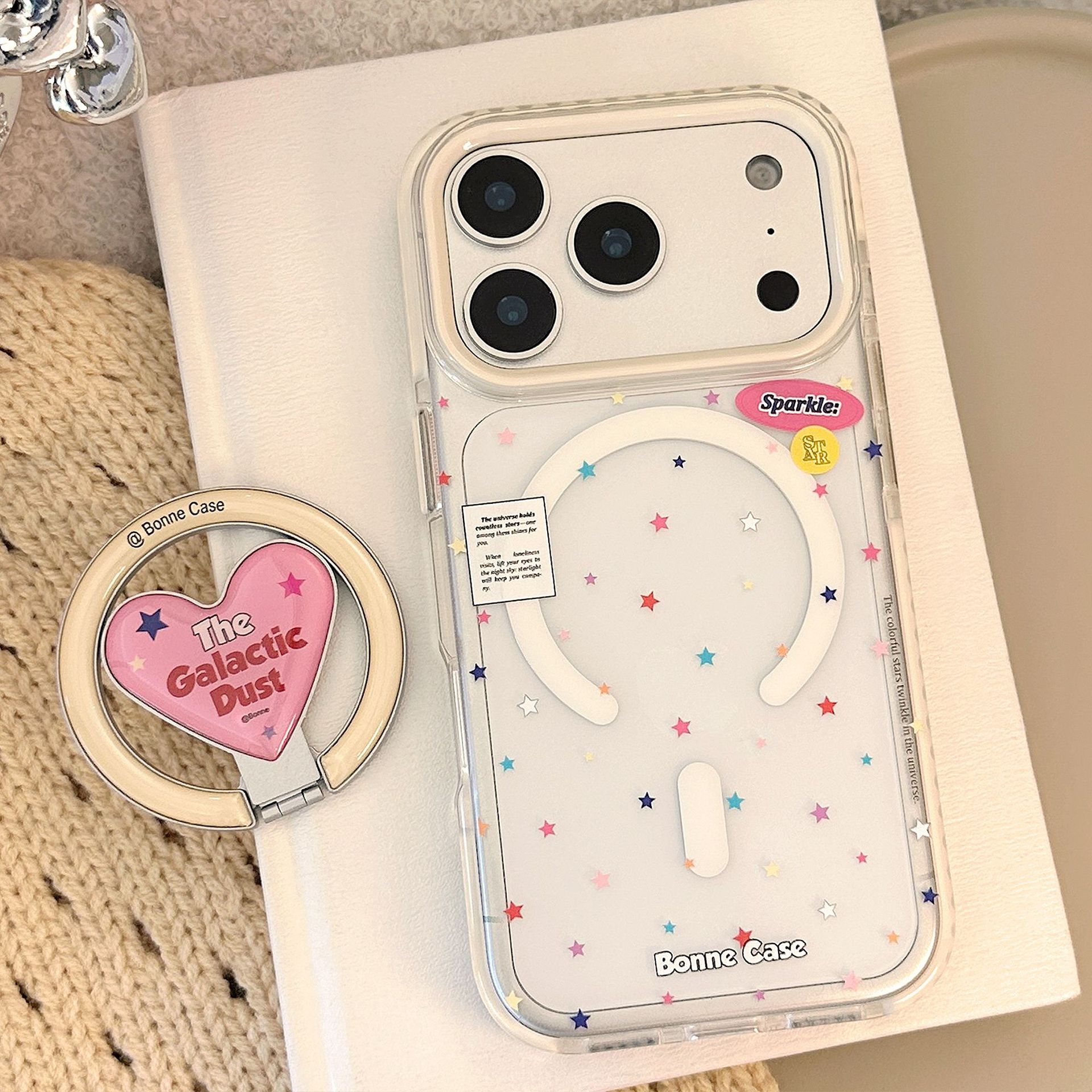 Korean Magnetic Fold Love Hear - Phone Cases Girly のレビューと価格