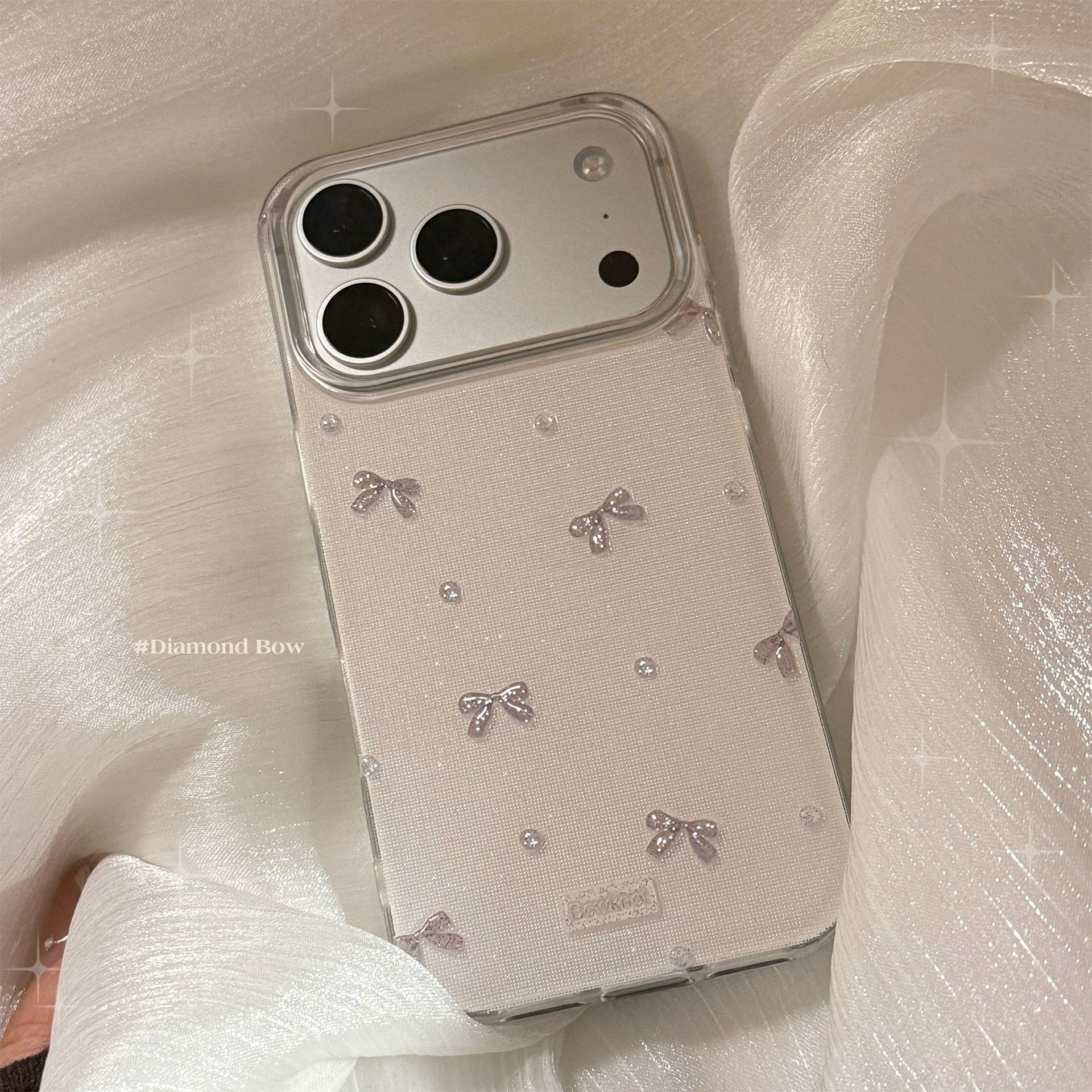 Korean 3D Bowknot Glitter Phon - Phone Cases Arc のレビューと価格