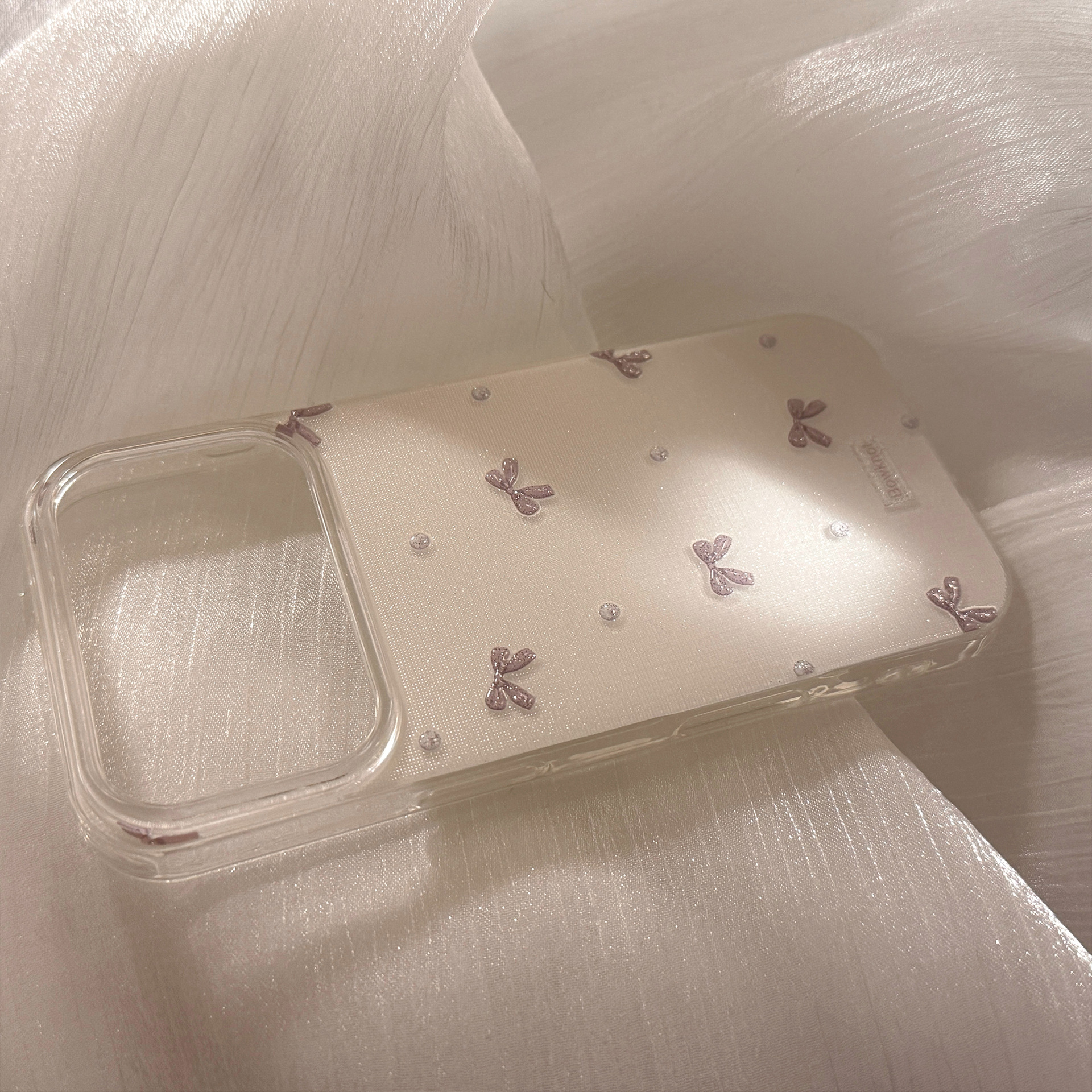 Korean 3D Bowknot Glitter Phon - Phone Cases Arc のレビューと価格