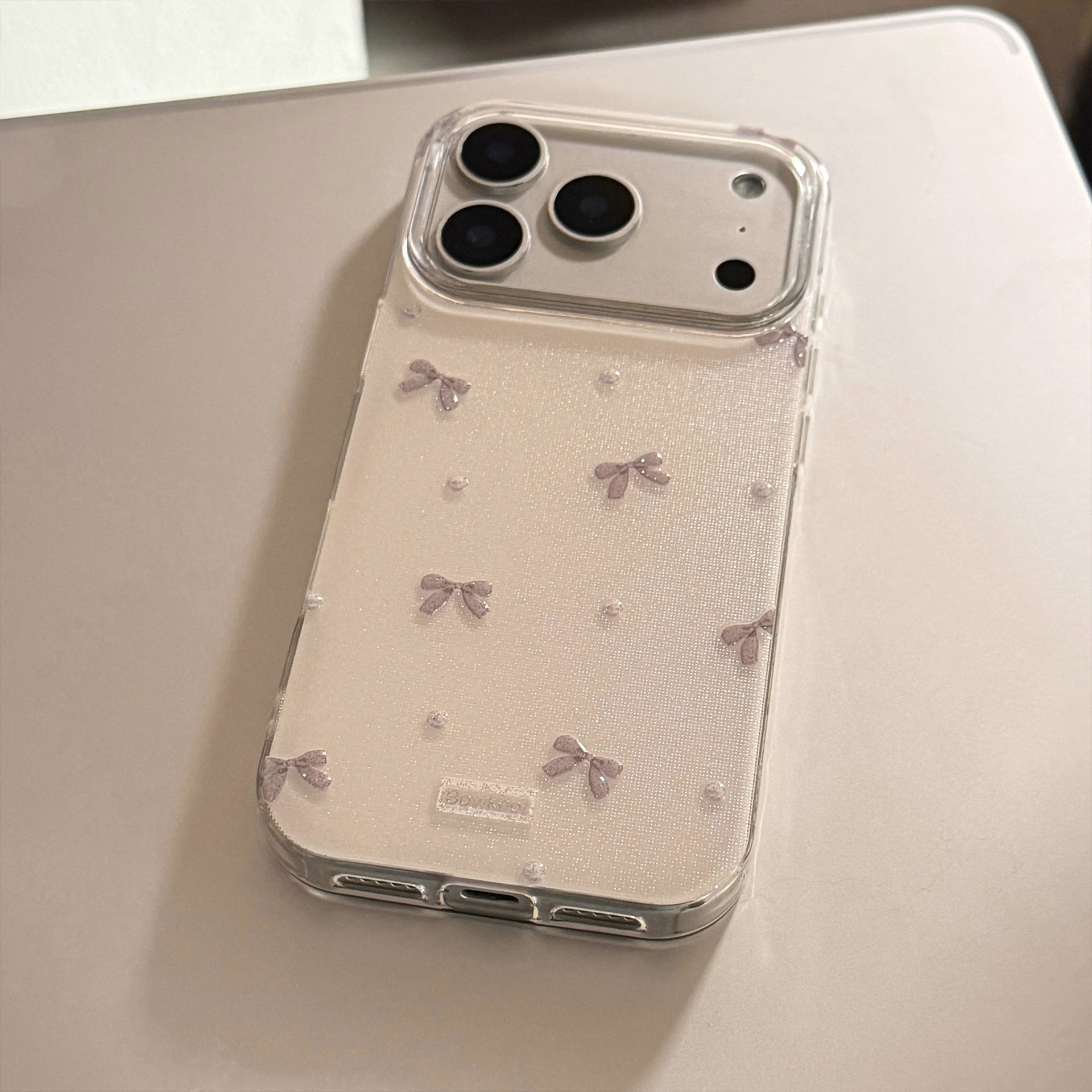 Korean 3D Bowknot Glitter Phon - Phone Cases Arc のレビューと価格