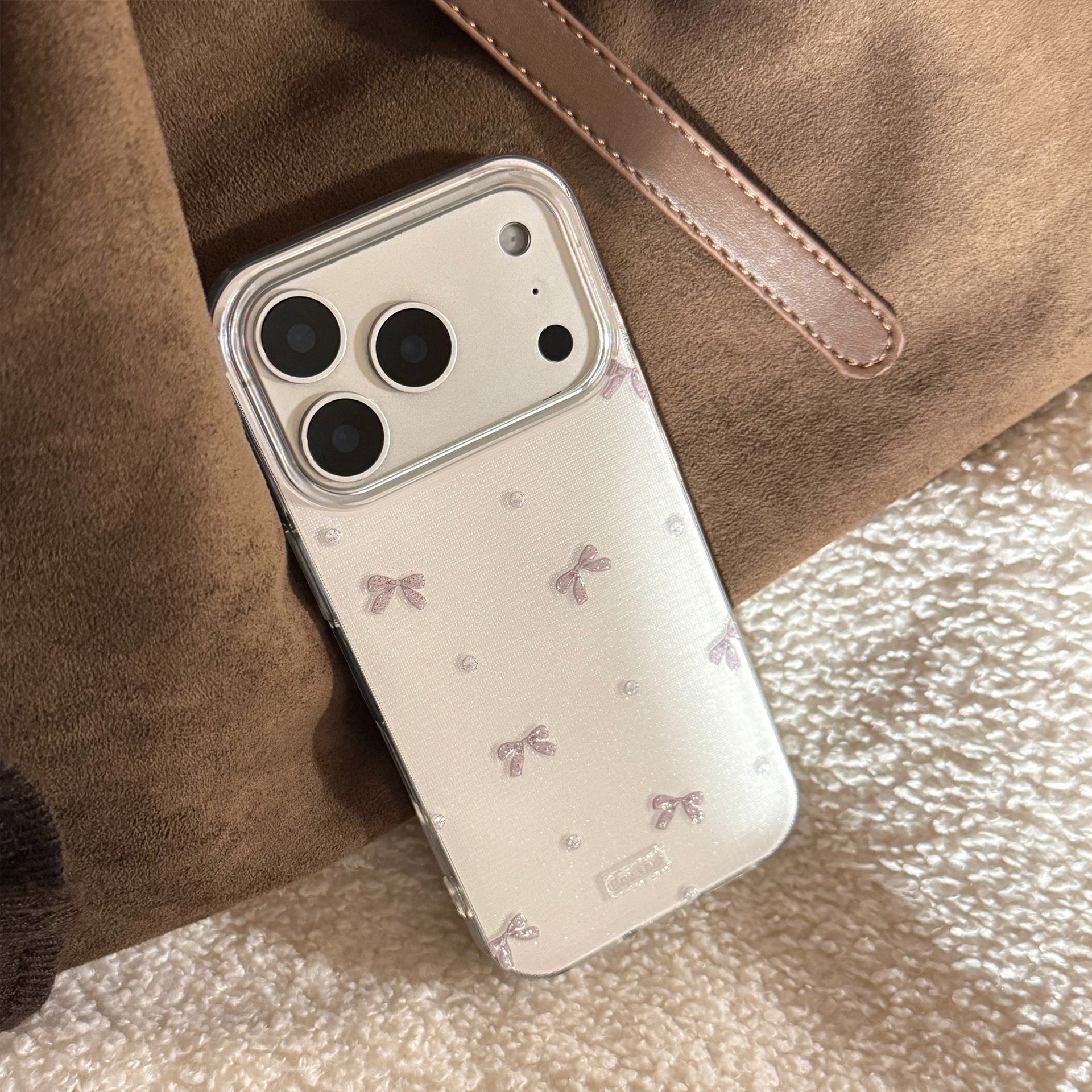 Korean 3D Bowknot Glitter Phon - Phone Cases Arc のレビューと価格