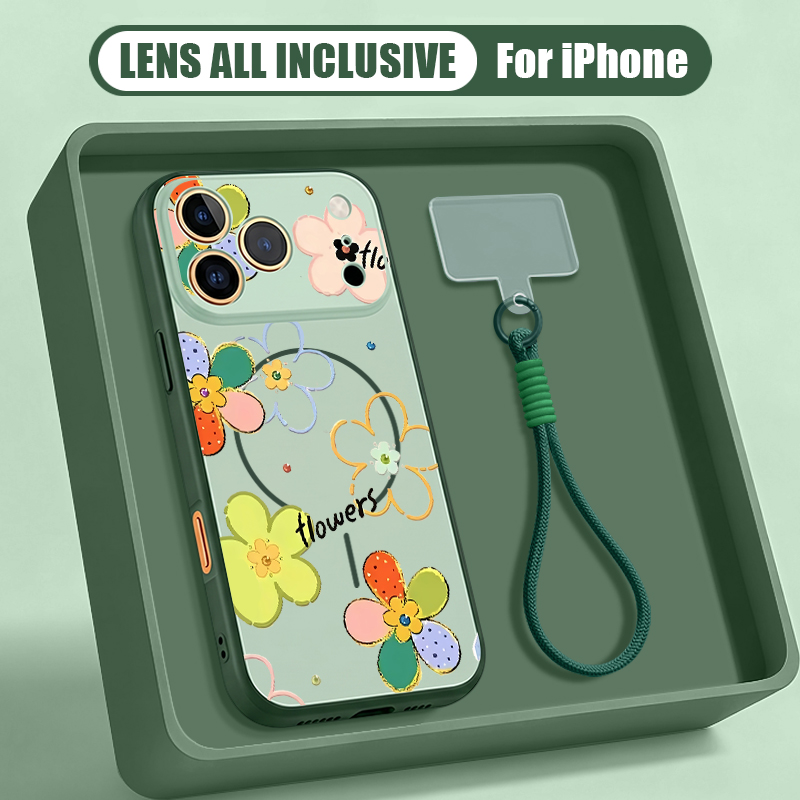 Colorful Flowers Magnetic Lany - Phone Cases Magsafe のレビューと価格