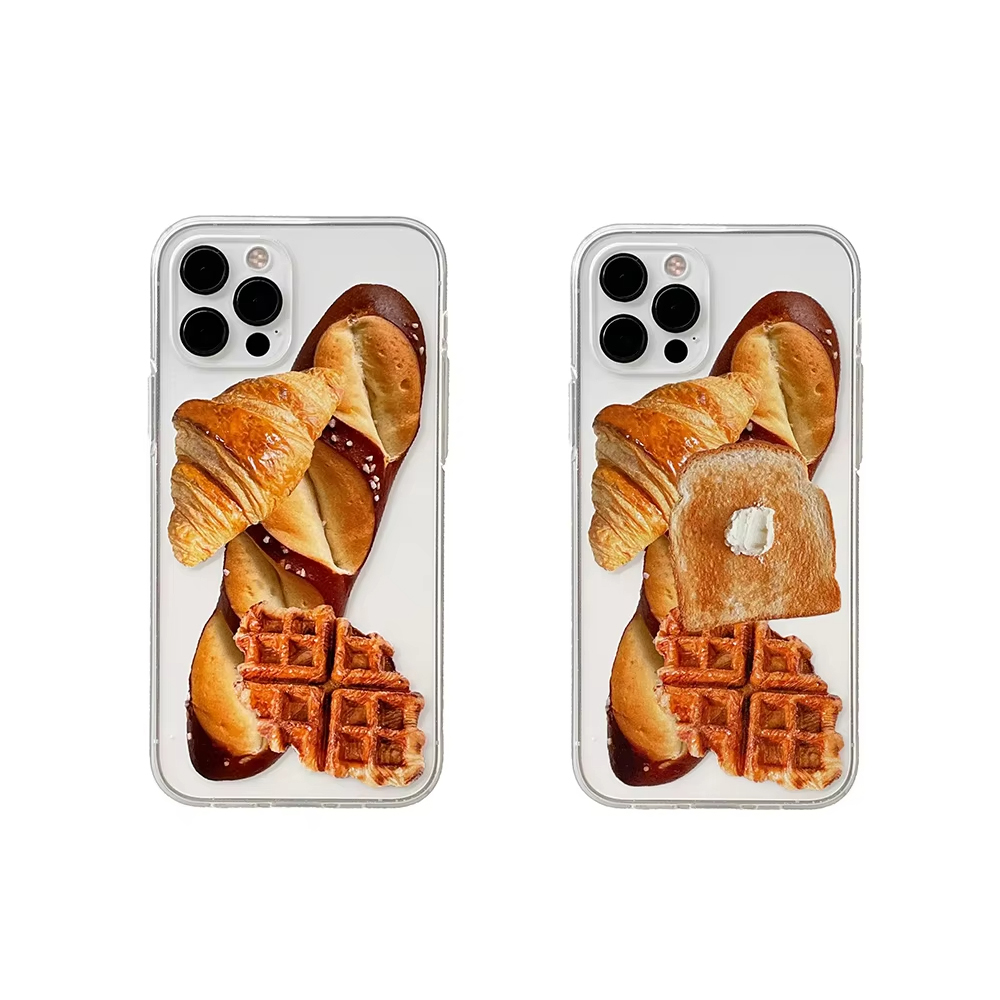 Korean Full Screen Bread Patte - Phone Cases Korean のレビューと価格
