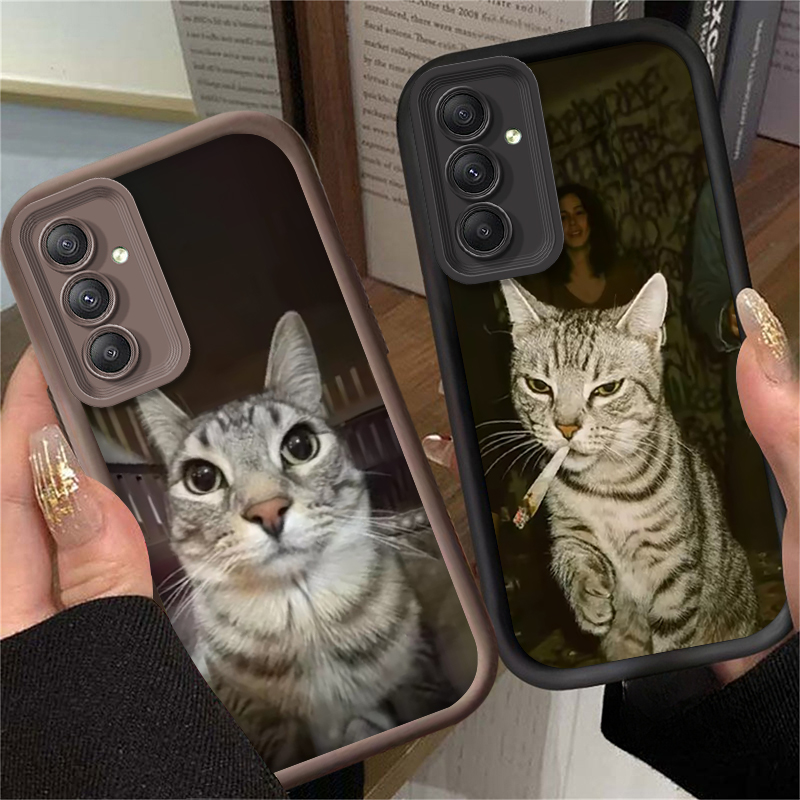 Trendy Cat Smoking Phone Case  - Phone Cases Cat のレビューと価格