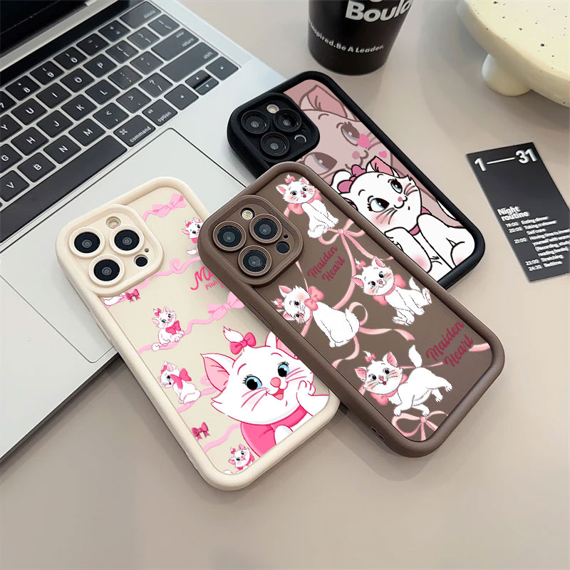 Disney Pink Marie Cute Cat Sil - Phone Cases Cat のレビューと価格