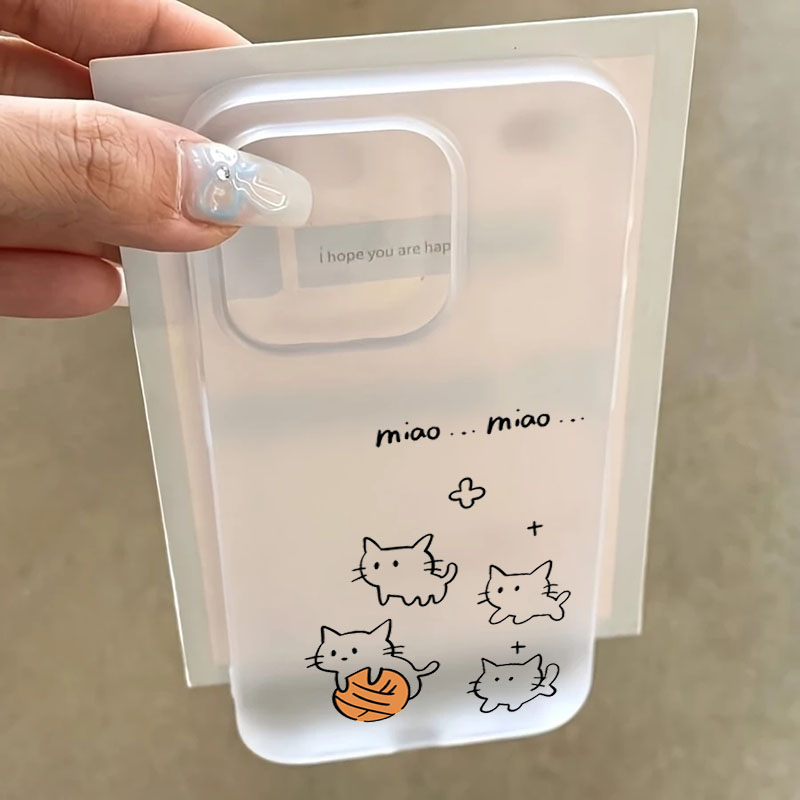 Cute Black Cat Pattern Phone C - Phone Cases Cat のレビューと価格