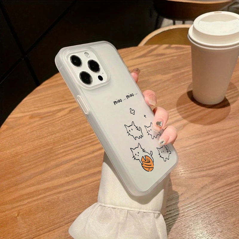 Cute Black Cat Pattern Phone C - Phone Cases Cat のレビューと価格