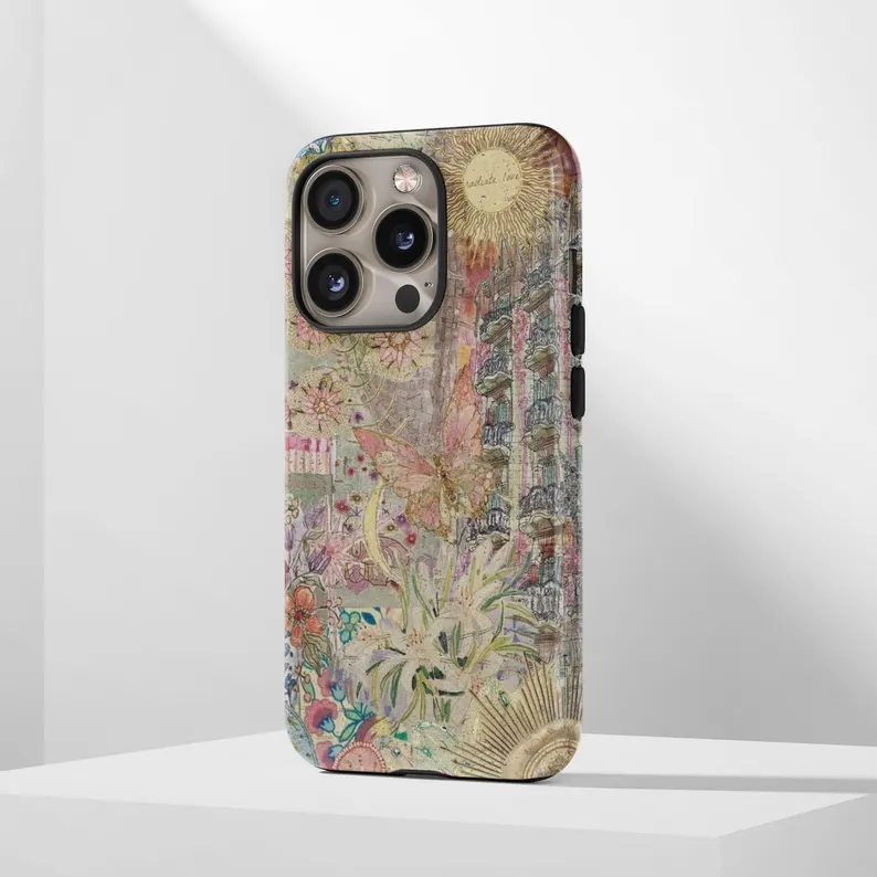 70s Retro Butterfly Floral Pho - Phone Cases Ugly のレビューと価格