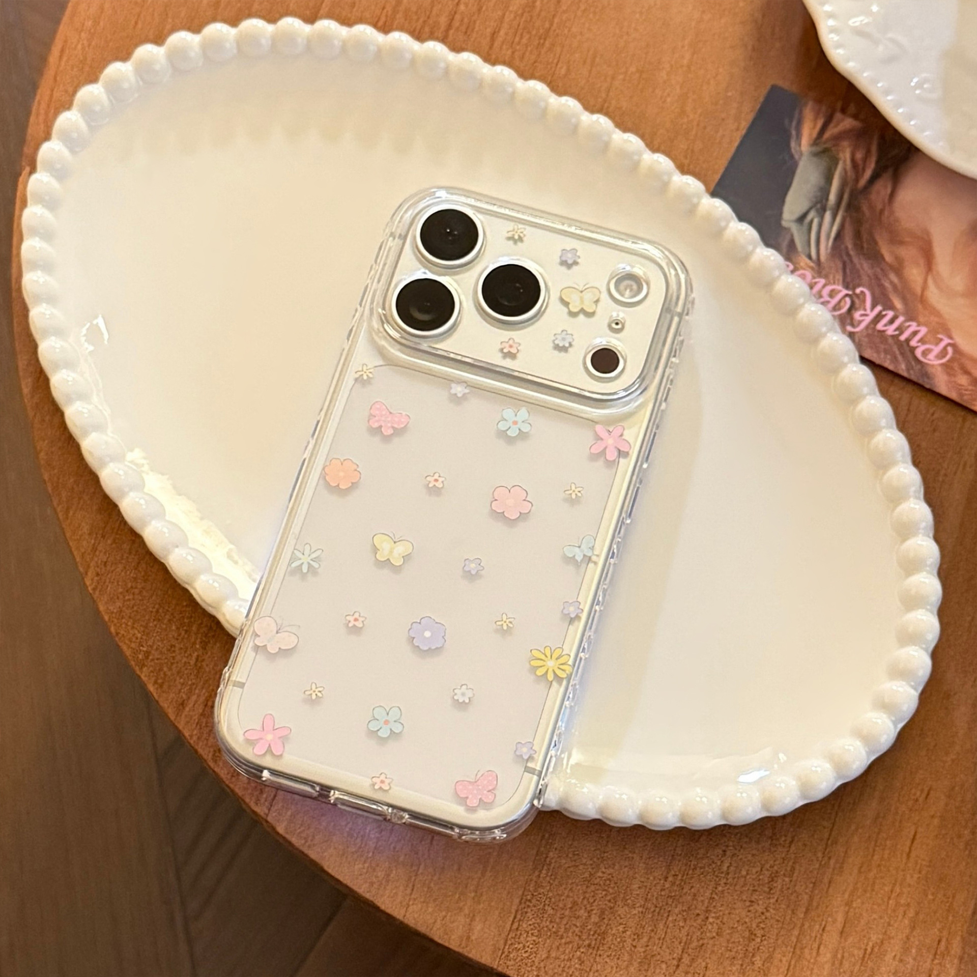 Korean Colorful Flowers Butter - Phone Cases Korean のレビューと価格