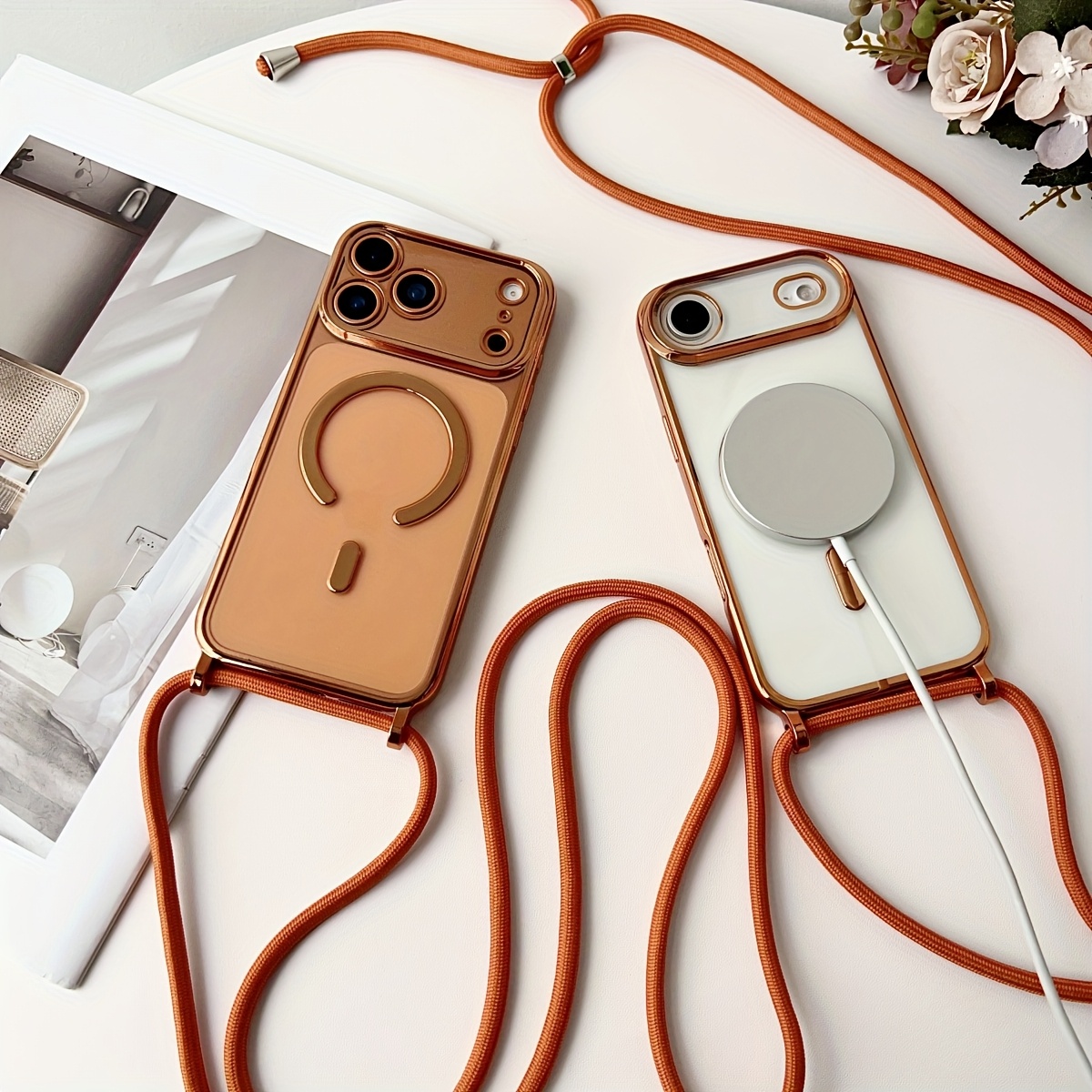 Luxury Necklace Cord Rope Lany - Phone Cases Magsafe のレビューと価格