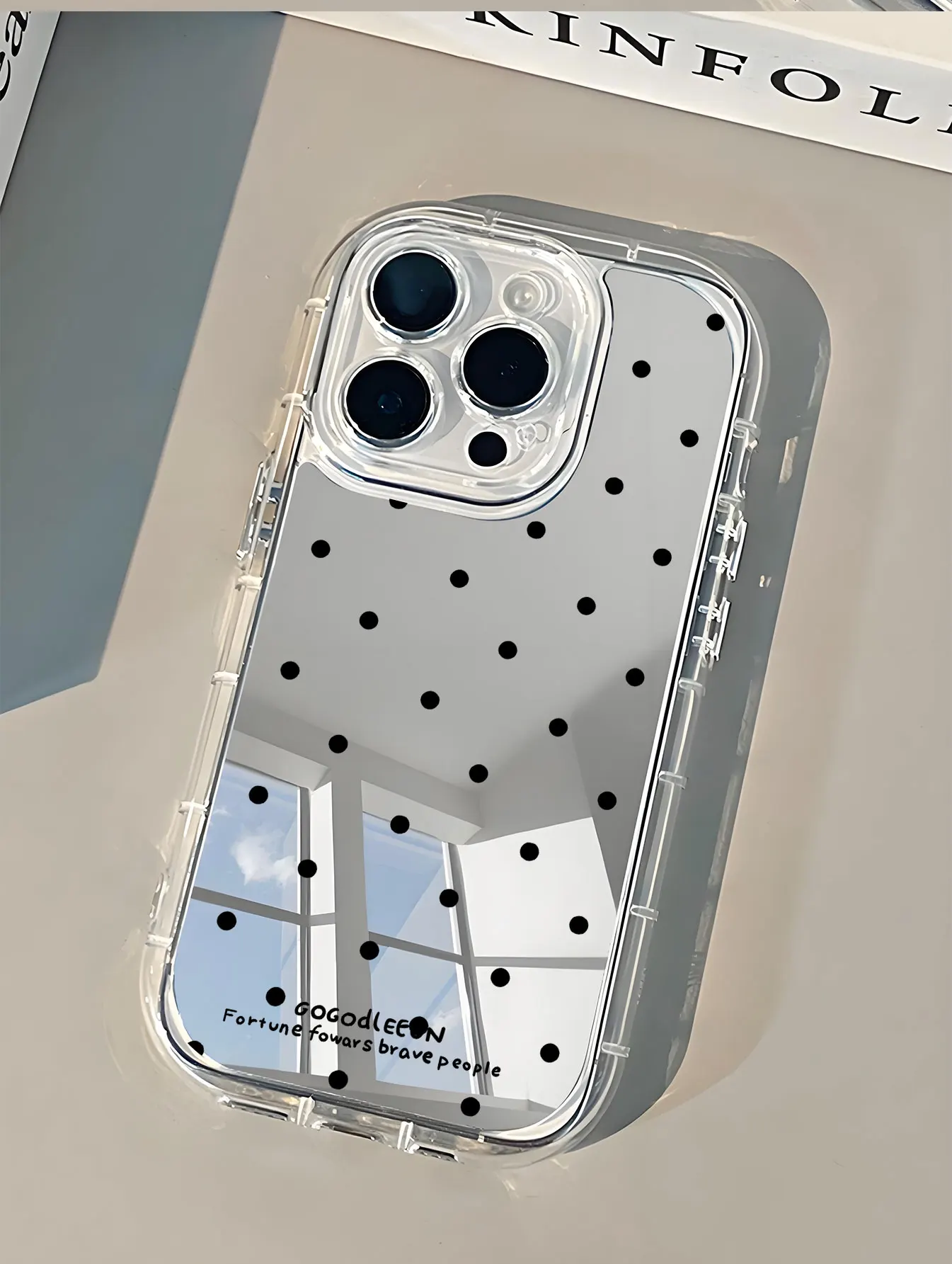 Korean ins Black Polka Dots So - Phone Cases Polka Dot のレビューと価格
