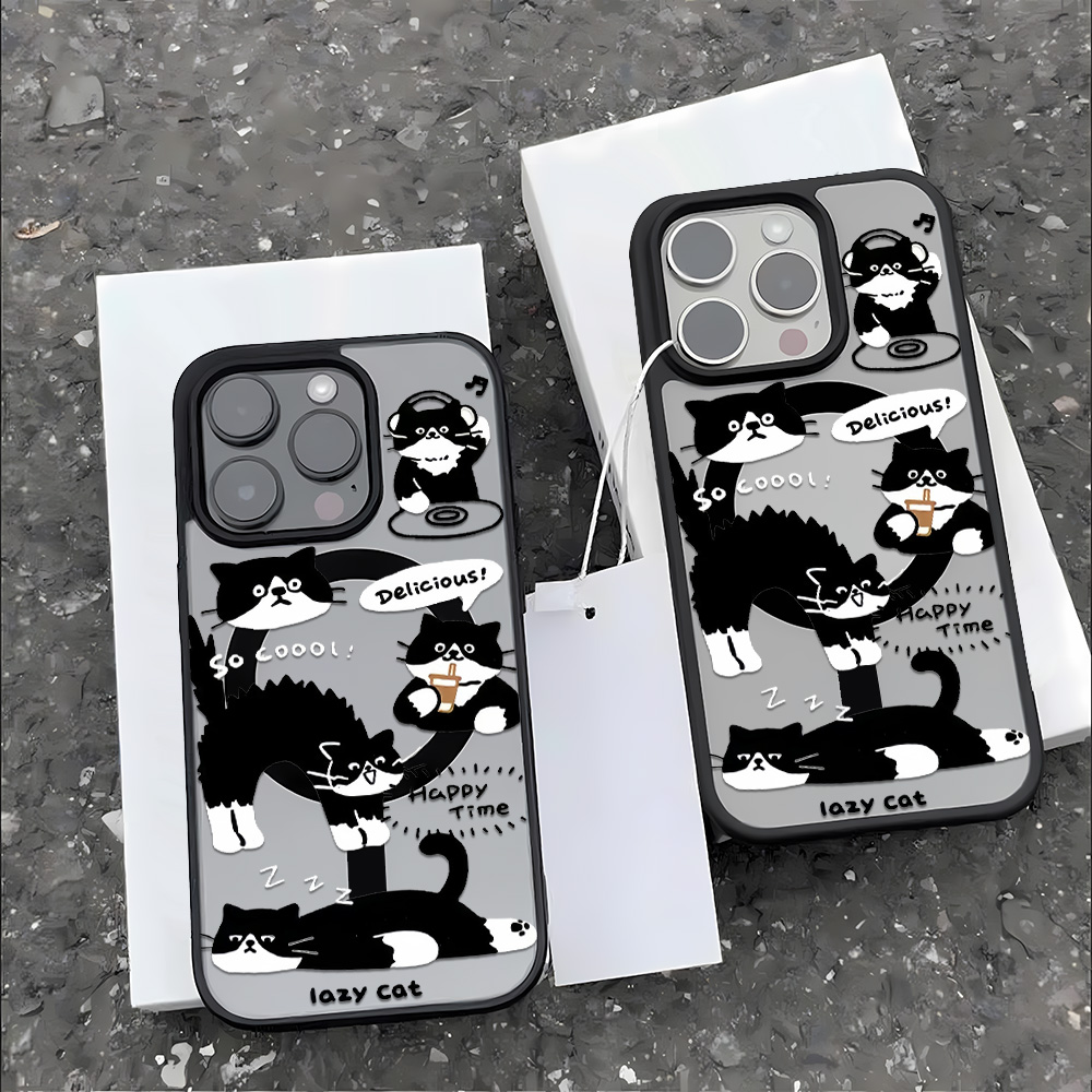 Funny Black Cat Wireless Charg - Phone Cases Cat のレビューと価格