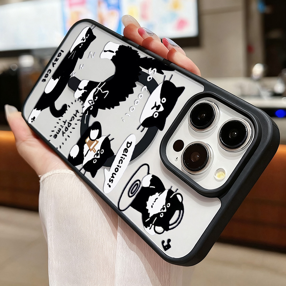 Funny Black Cat Wireless Charg - Phone Cases Cat のレビューと価格