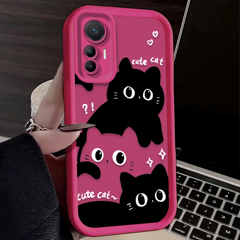 Lovely Black Cat Phone Case Fo - Phone Cases Cat のレビューと価格
