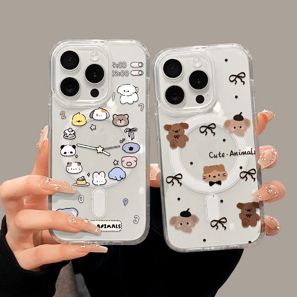Cute Cartoon Animals Phone Cas - Phone Cases Magsafe のレビューと価格