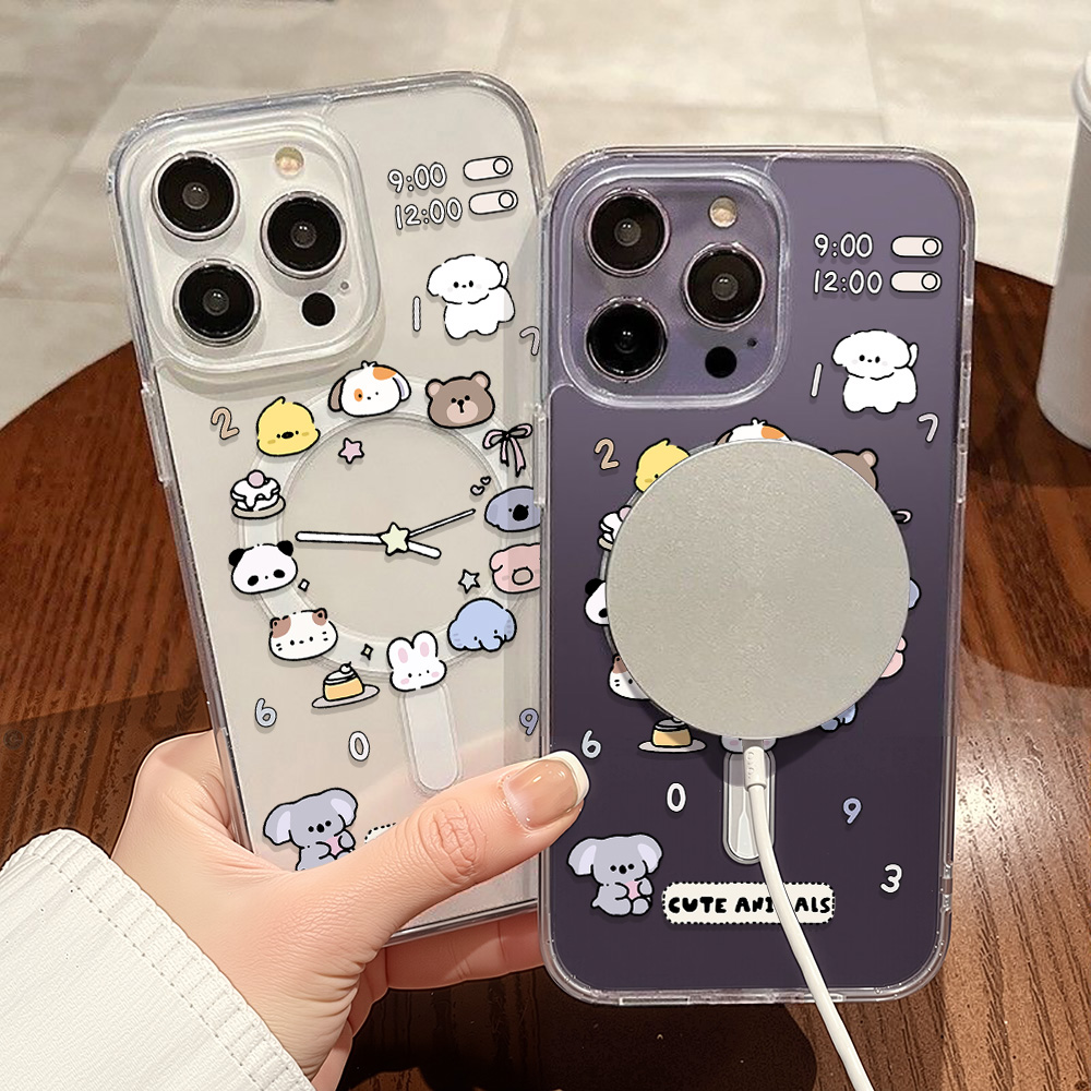 Cute Cartoon Animals Phone Cas - Phone Cases Magsafe のレビューと価格