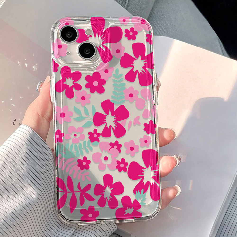Flower Clear Phone Case For iP - Phone Cases Girly のレビューと価格