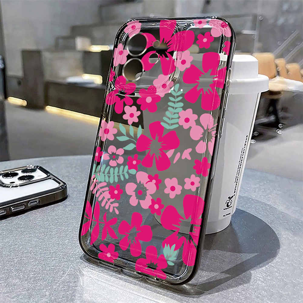 Flower Clear Phone Case For iP - Phone Cases Girly のレビューと価格