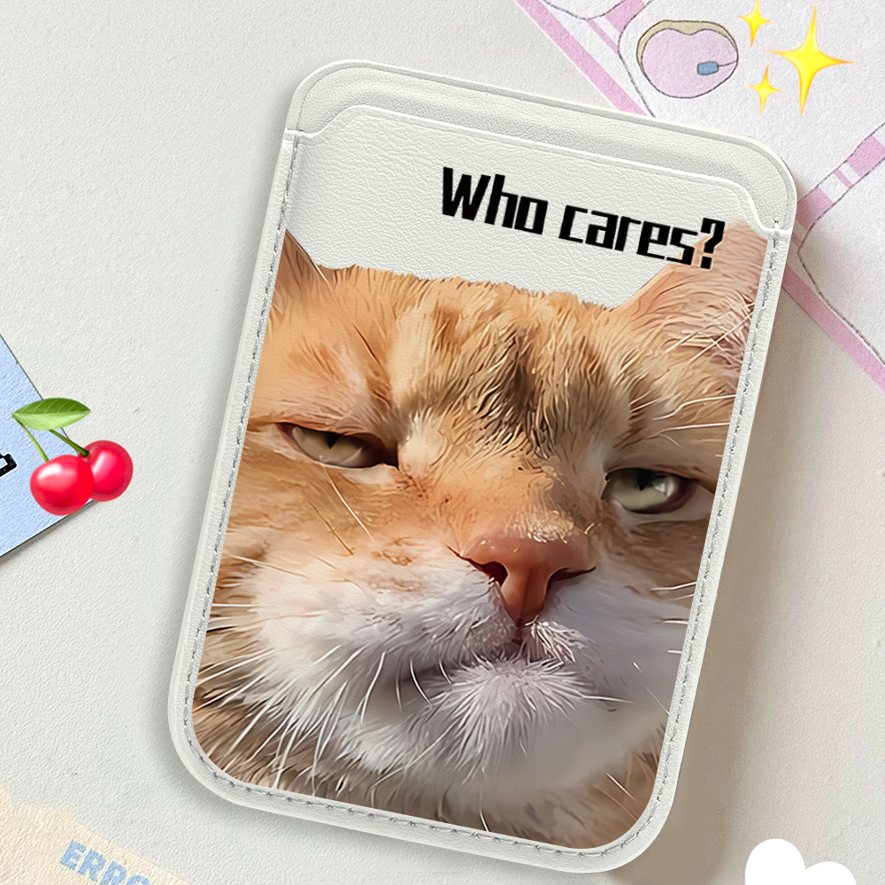 Ginger cat Funny INS Phone Car - Card Holder Slim Case のレビューと価格