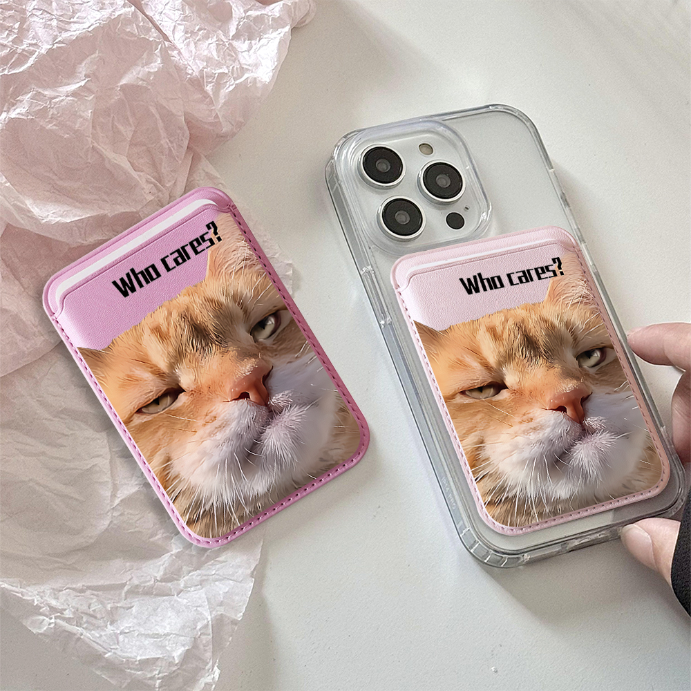 Ginger cat Funny INS Phone Car - Card Holder Slim Case のレビューと価格