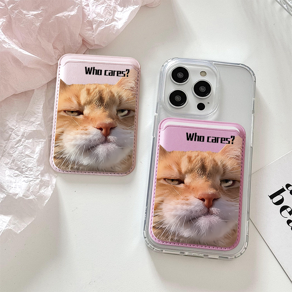 Ginger cat Funny INS Phone Car - Card Holder Slim Case のレビューと価格