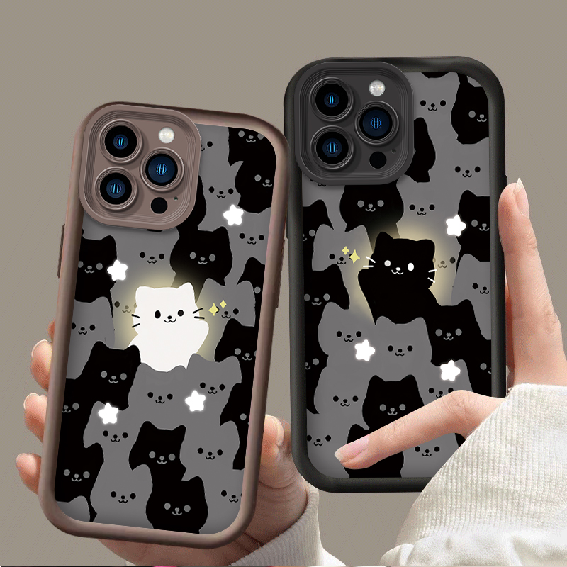 Lovely Cartoon Cat Silicone Co - Phone Cases Cat のレビューと価格