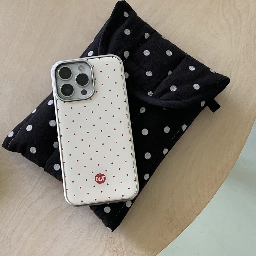 Korean Ins High-end Cartoon Ap - Phone Cases Polka Dot のレビューと価格