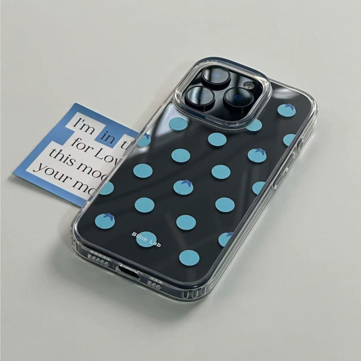 Korean Blueberry Blue Polka Do - Phone Cases Polka Dot のレビューと価格