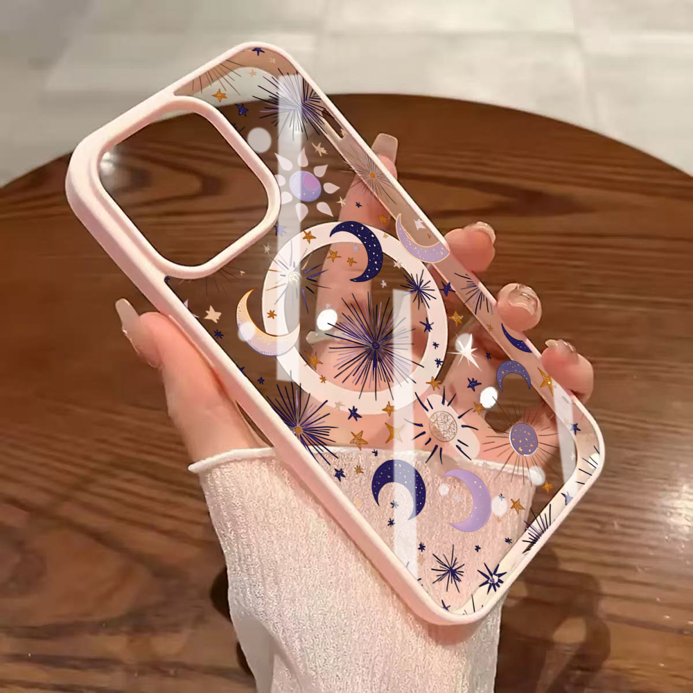 Stars Moon Y2K Clear Case For  - Phone Cases Magsafe のレビューと価格