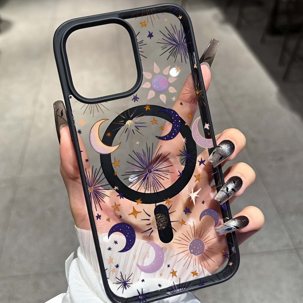 Stars Moon Y2K Clear Case For  - Phone Cases Magsafe のレビューと価格
