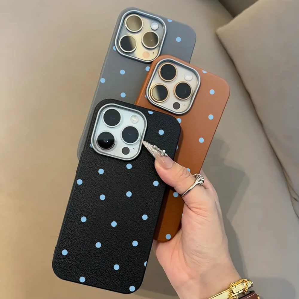 Simple Blue Polka Dots Phone C - Phone Cases Polka Dot のレビューと価格