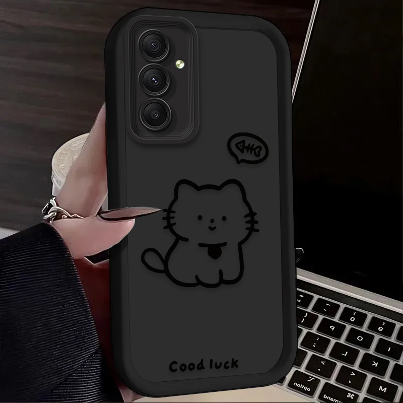 Cartoon Lovely Cat Matte Phone - Phone Cases Cat のレビューと価格