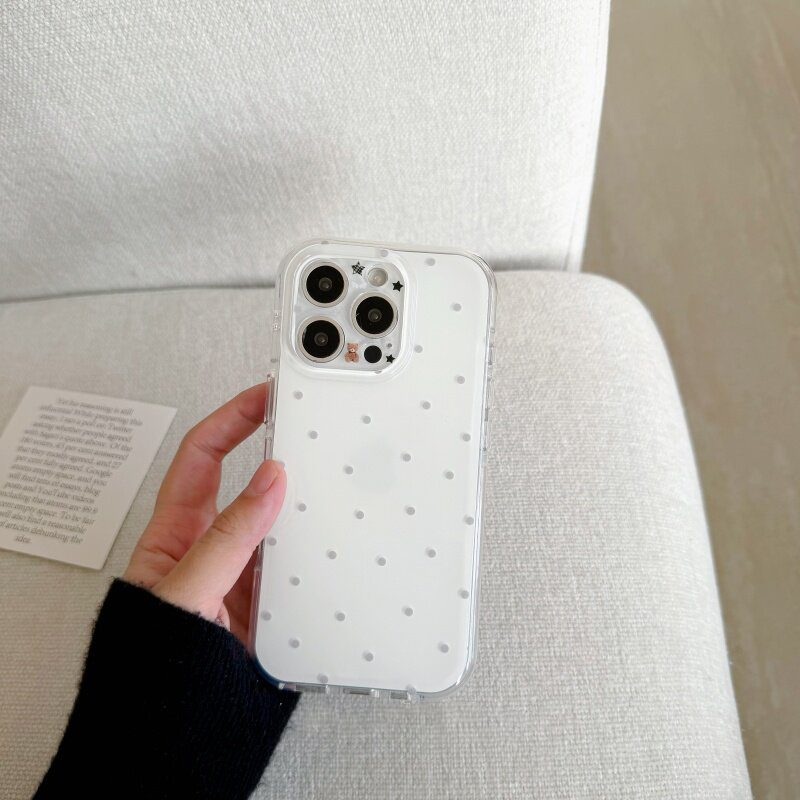 Korean White & Purple Polka Do - Phone Cases Polka Dot のレビューと価格
