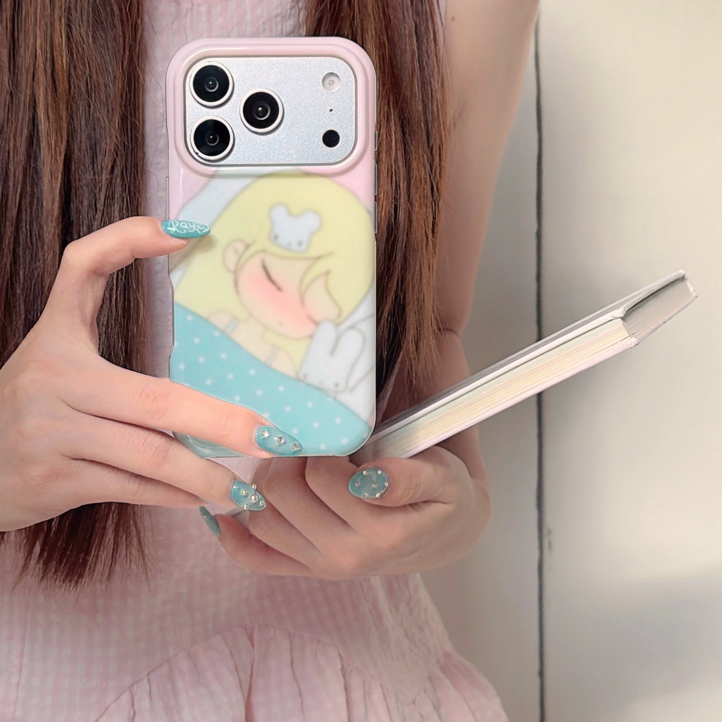Sleeping Girl Suitable for iPh - Phone Cases Girly のレビューと価格