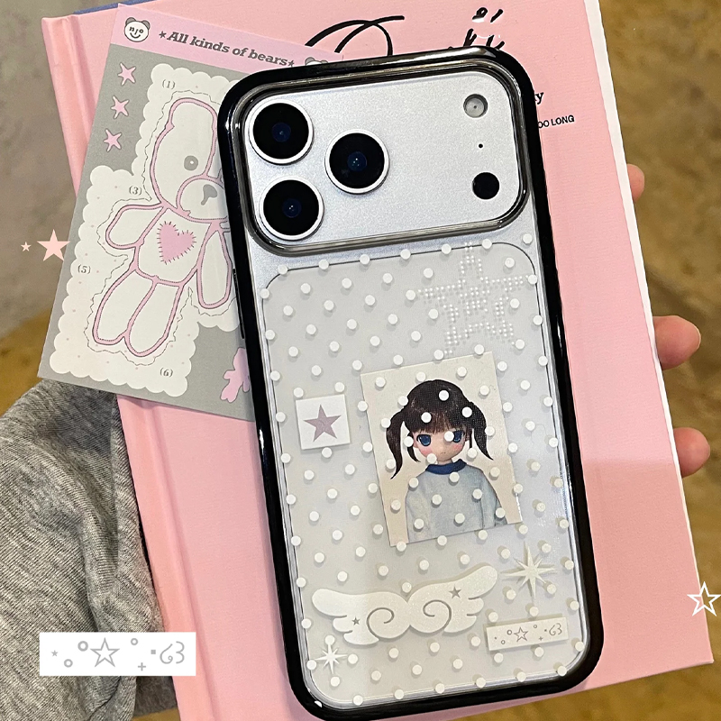 Ins Korean Girl Polka Dots Win - Phone Cases Girly のレビューと価格