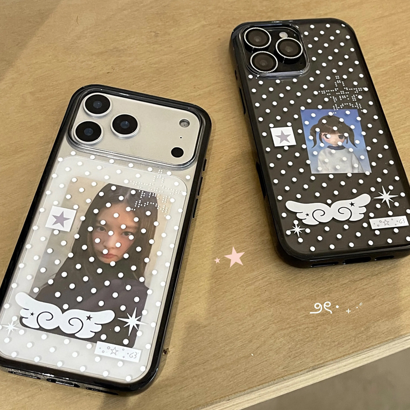 Ins Korean Girl Polka Dots Win - Phone Cases Girly のレビューと価格