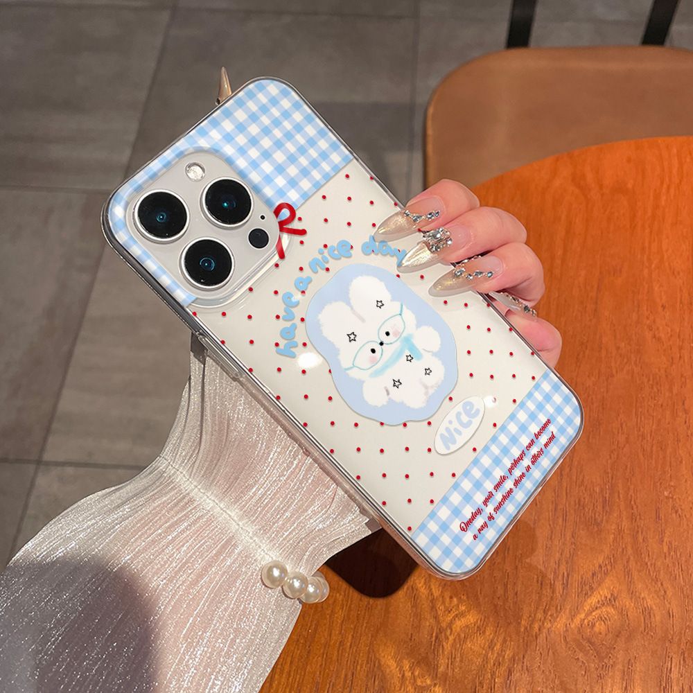 Cartoon Cute Rabbit Red Polka  - Phone Cases Polka Dot のレビューと価格