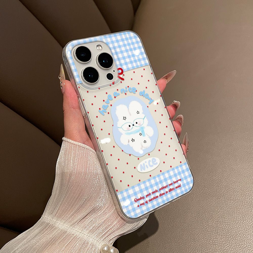 Cartoon Cute Rabbit Red Polka  - Phone Cases Polka Dot のレビューと価格