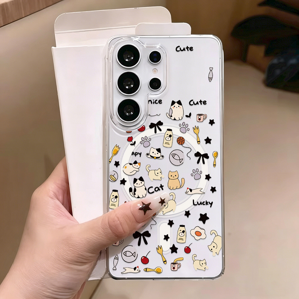 Cute Cat Magnetic Phone Case F - Phone Cases Cat のレビューと価格