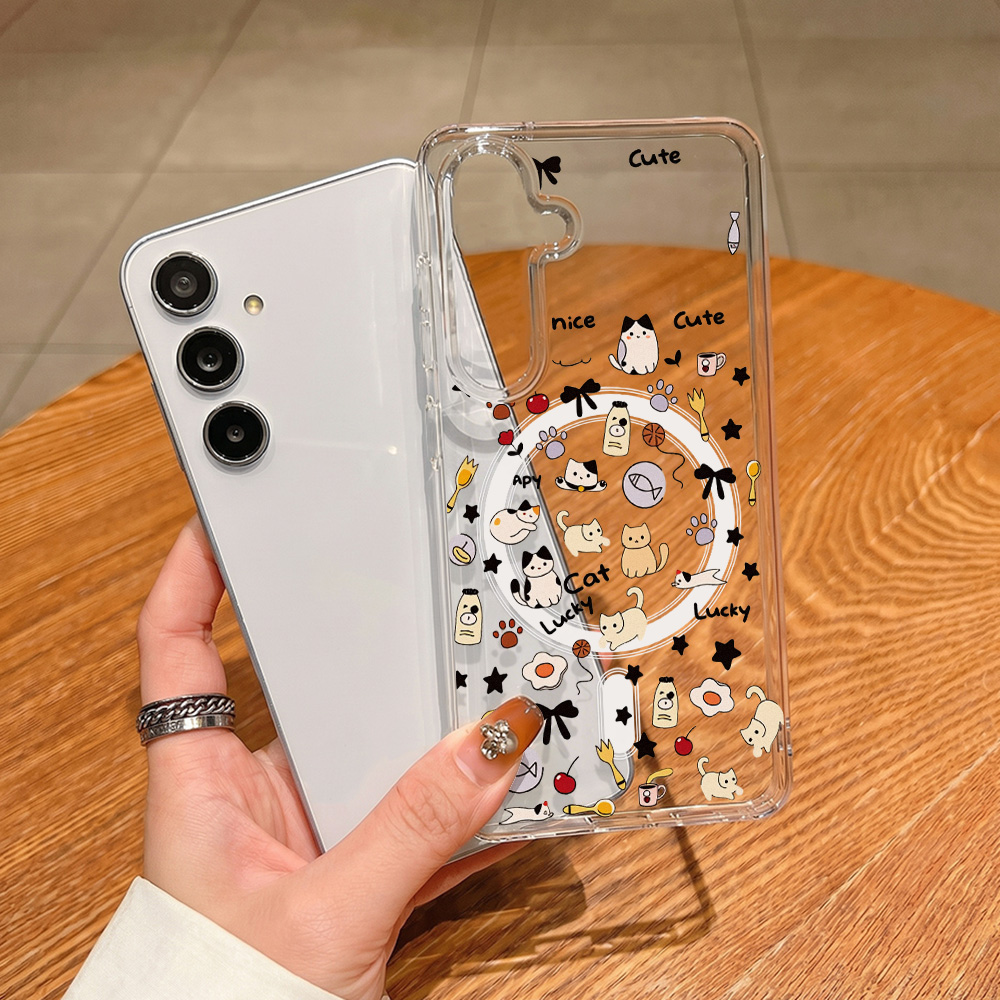 Cute Cat Magnetic Phone Case F - Phone Cases Cat のレビューと価格