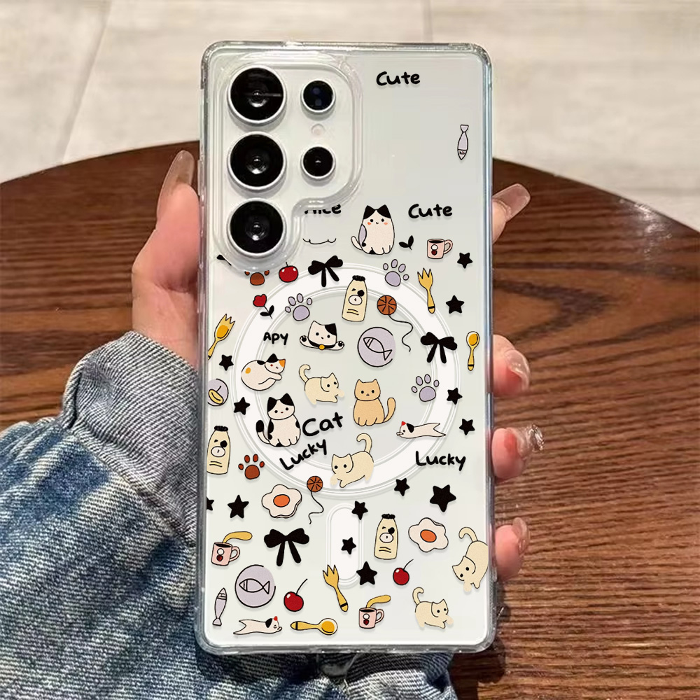 Cute Cat Magnetic Phone Case F - Phone Cases Cat のレビューと価格